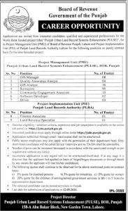Most recent announcement about careers with Board of Revenue Jobs 2024 (BOR Punjab): Applications are being accepted