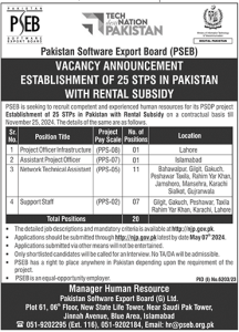 The most recent announcement of Pakistan Software Export Board (PSEB) Jobs 2024: Applications are being accepted