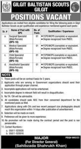 Gilgit Baltistan Scouts is soliciting applications for various job positions advertised in the daily The News on May 2, 2024,