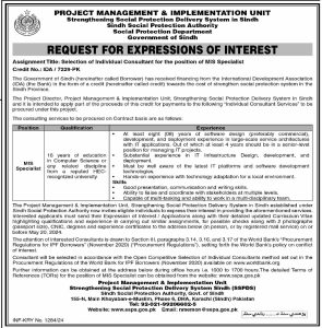 An employment notice for the position of mis expert in Karachi, Sindh Pakistan, was published in the daily Dawn Newspaper